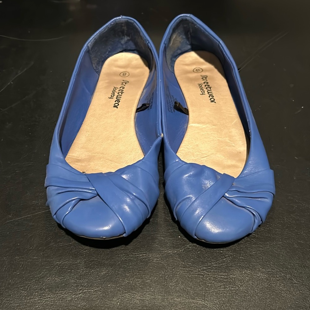 Blue Flats Sz 8